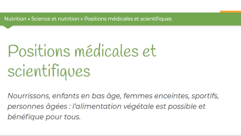 Les fameuses positions médicales et scientifiques…